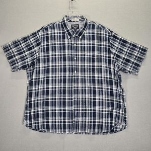 The New Ivy Brand Mens Size XXL Indian Madras Cotton Button Front Shirt